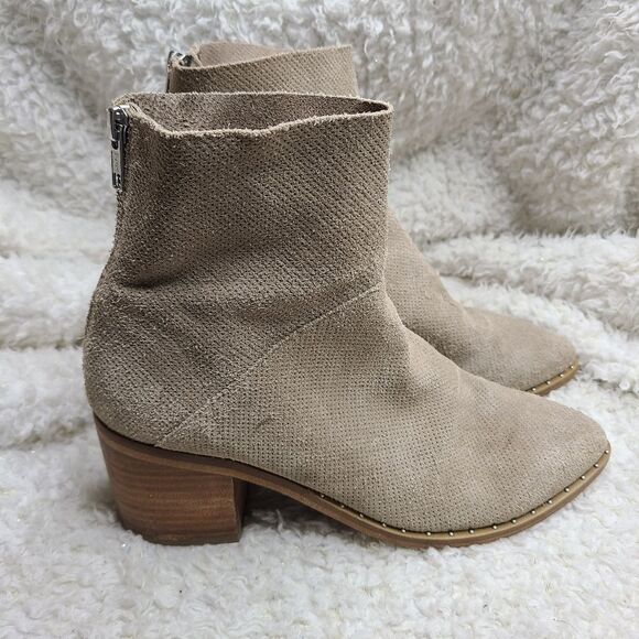 Treasure & Bond Tan Suede Ankle Boots  booties sz‎ 7.5 - Picture 1 of 11